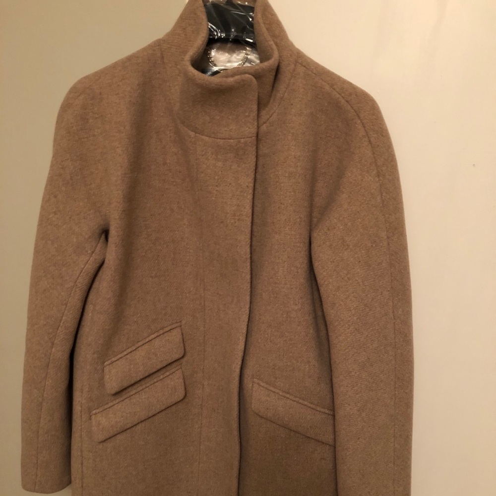 J Crew Camel Coat NWOT